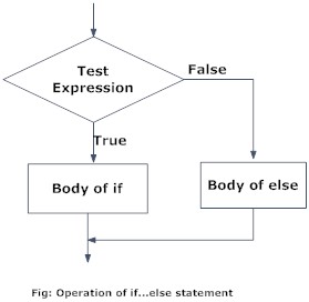 Flowchart of if...else statement in Python Programming