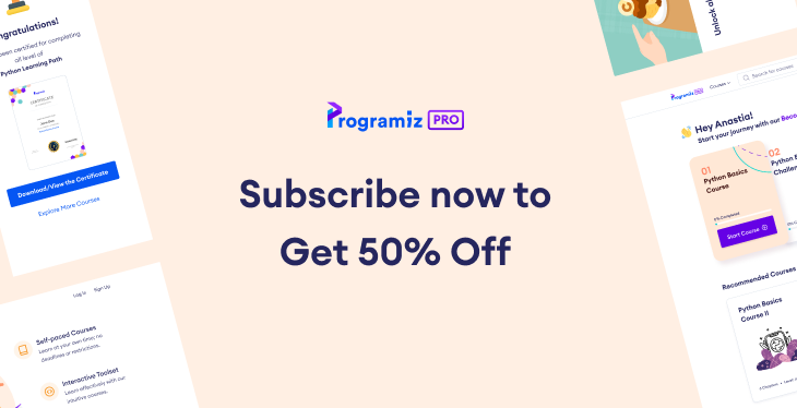 Programiz PRO: An Interactive platform to learn to code, the right