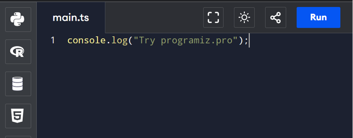 Online TypeScript Compiler