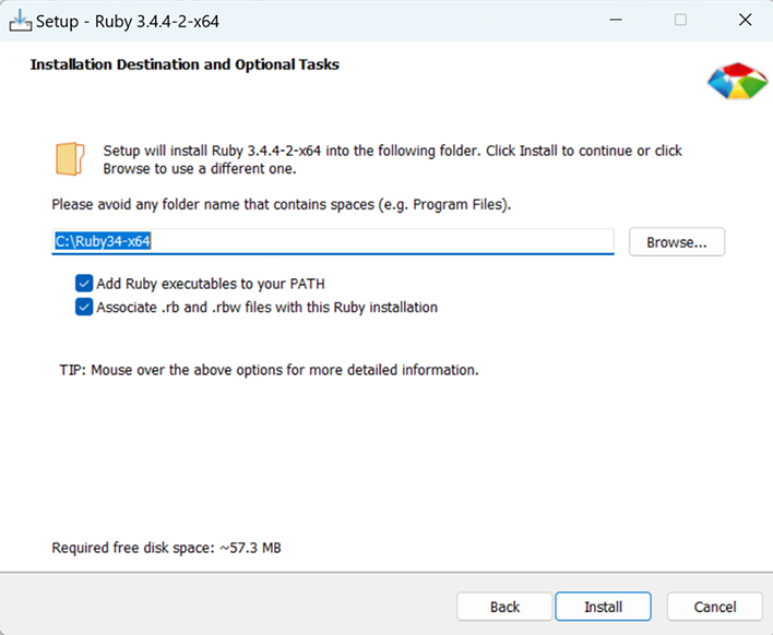 Add Ruby to Your PATH Add Ruby to Your PATH