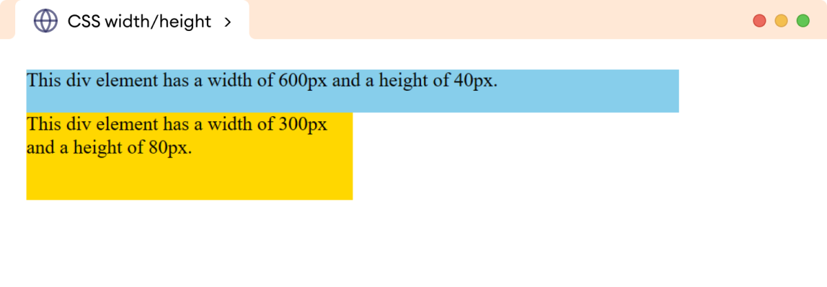 CSS Absolute Width/Height Example