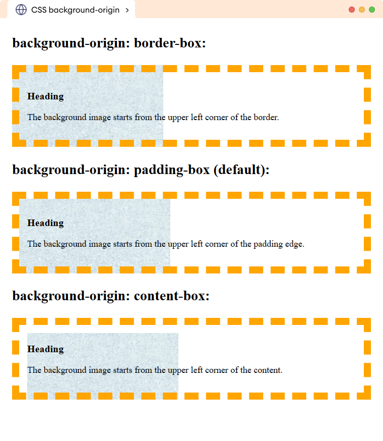 CSS Background Origin Example 