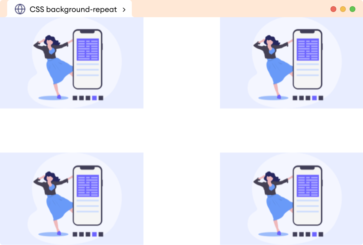 CSS Background-Repeat No-Repeat Example Description