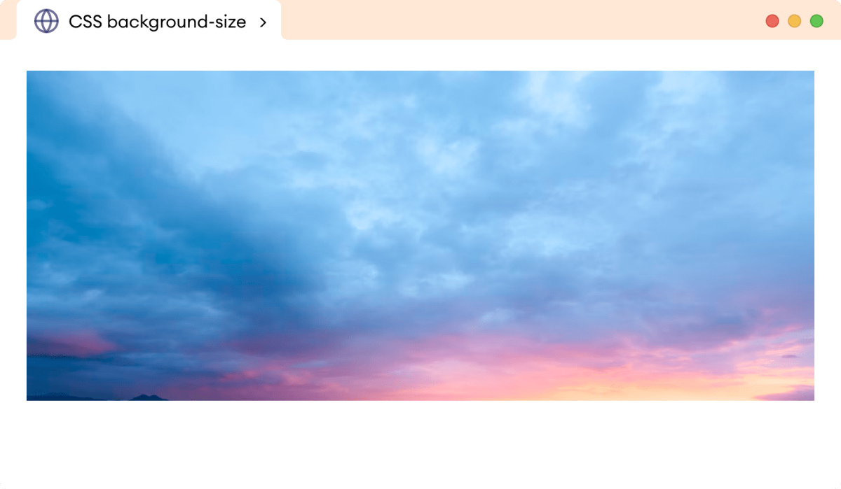 CSS Background Size Cover Example Description