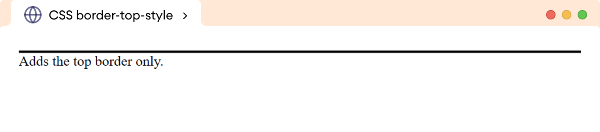 CSS Border Top Style Example