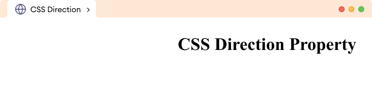 CSS Direction
