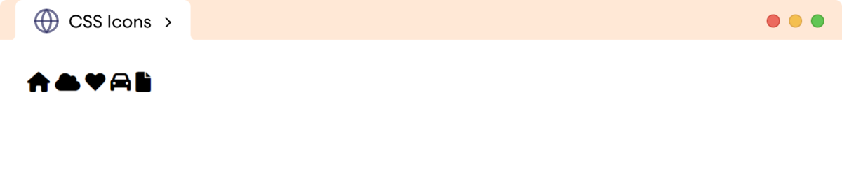 CSS Font Awesome Icons Example