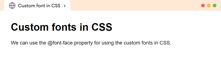 CSS Font Face Description Image