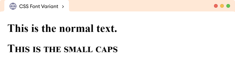 CSS Font Variant Description Image