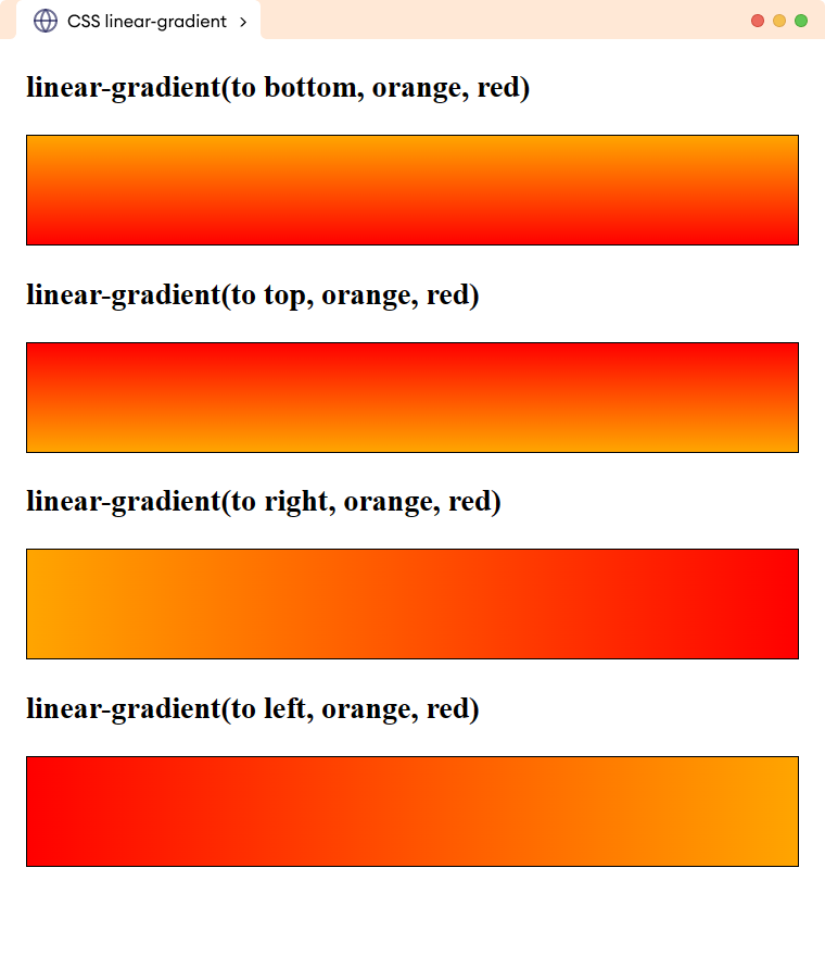 CSS Linear Gradient Example