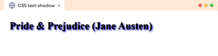CSS Multiple Text Shadow Example Description