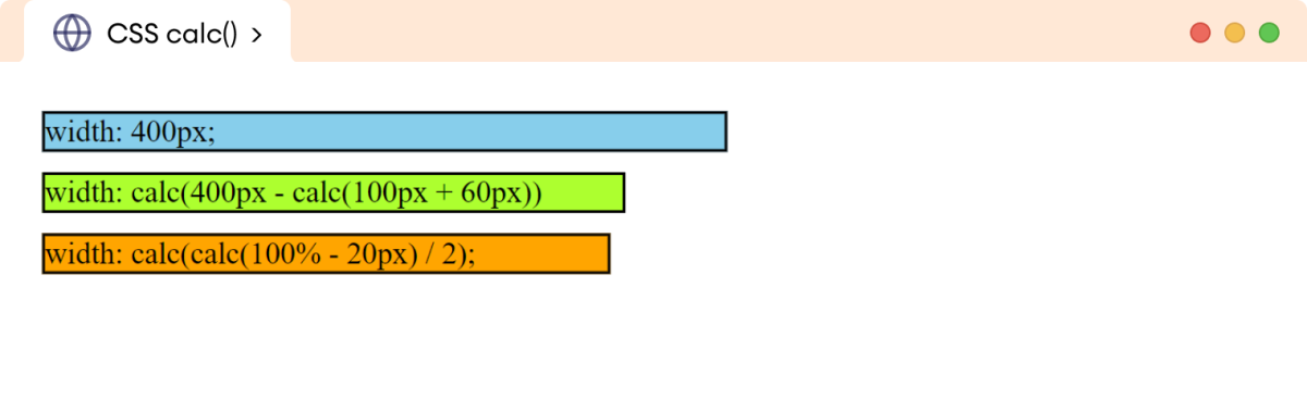 CSS Nested Calc Example