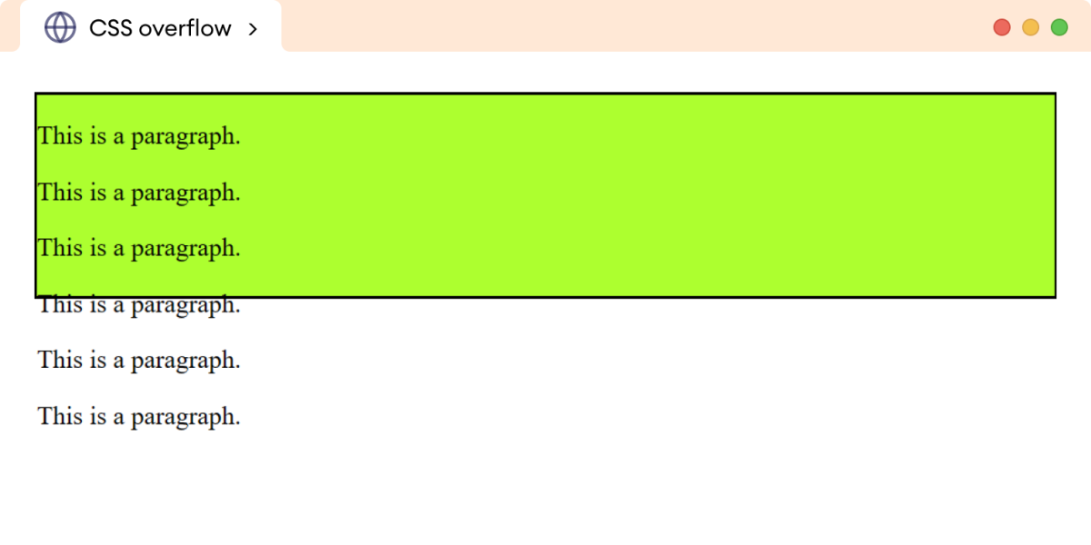 CSS Overflow Example