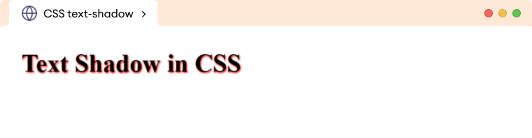 CSS Text Shadow Description