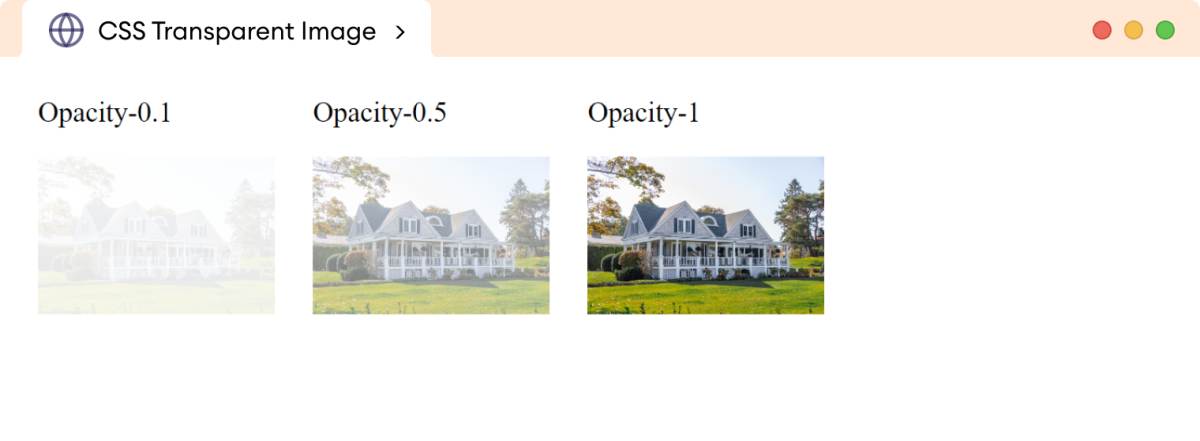 CSS Transparent Image Example