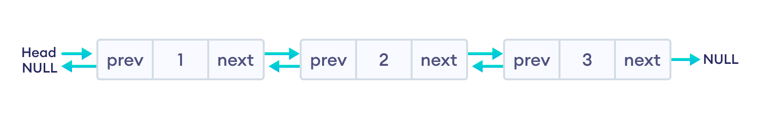 Newly created doubly linked list