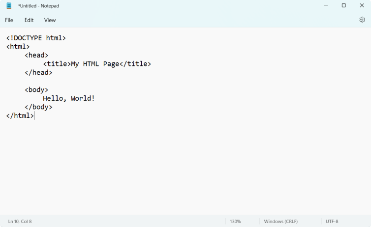 Html Code Example
