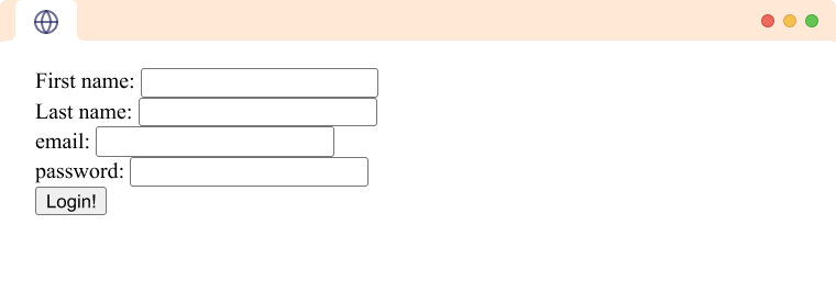 A simple HTML  form 
