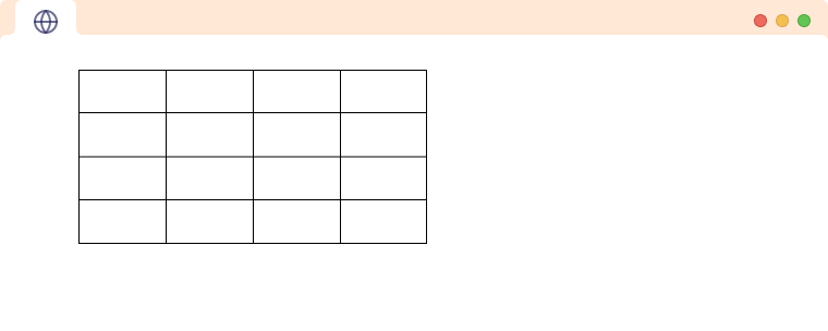 HTML Table with collapsed border