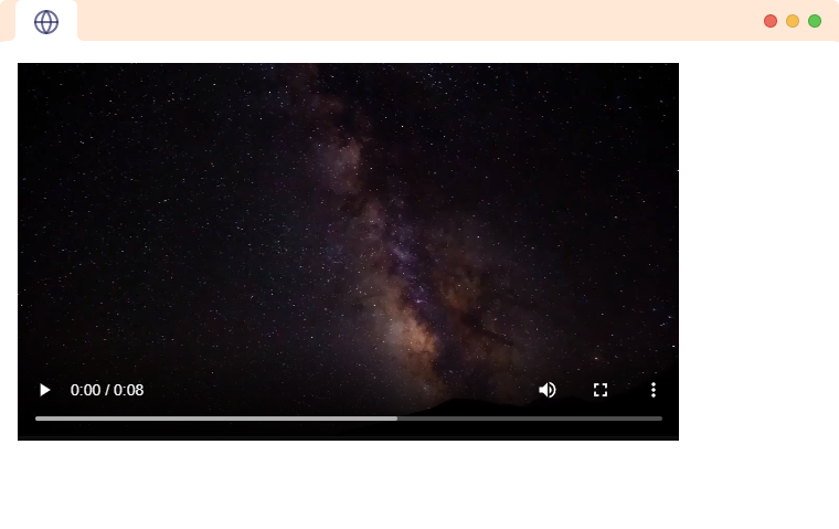 HTML Video Height and Width example