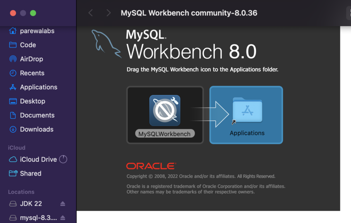MySQL Workbench Setup on macOS
